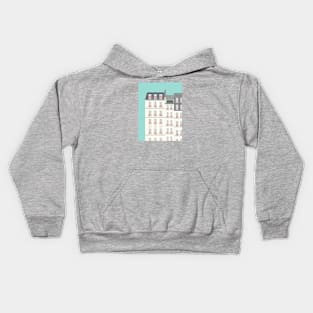 Floral Windows in Paris, France Kids Hoodie